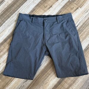 Kenneth Cole Charcoal Flat Front Shorts